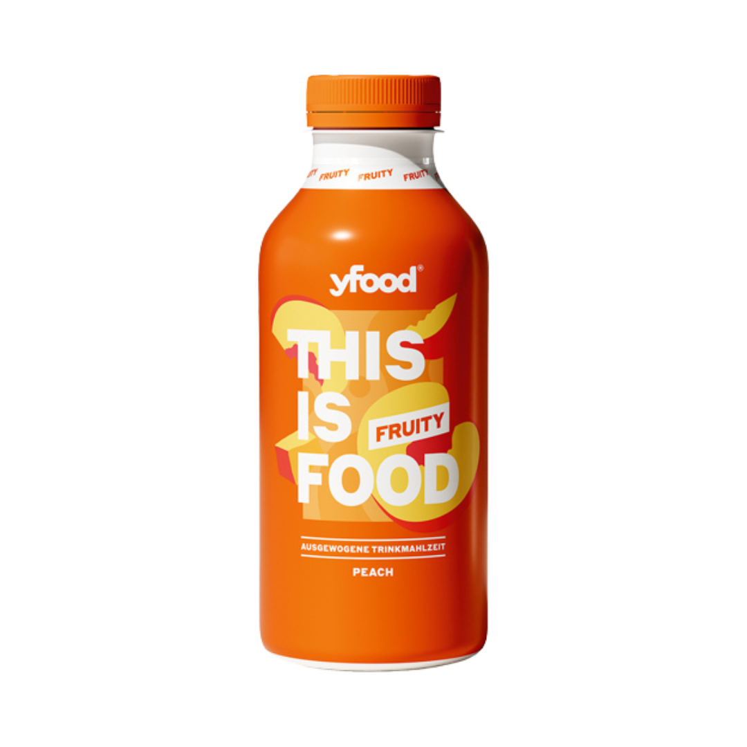 4260556637426 - yfood Drink Fruity Peach ausgewogene Trinkmahlzeit EINWEG PET 500ml